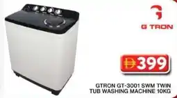 Grand Hyper Market GTRON GT-3001 SWM TWIN TUB WASHING MACHINE 10KG offer