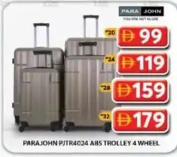 Grand Hyper Market Parajohn pjtr4024 abs trolley 4 wheel offer