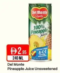 West Zone Supermarket Del Monte Pineapple Juice Unsweetened offer
