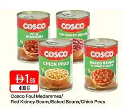 West Zone Supermarket Cosco Foul Medammes/ Red Kidney Beans/Baked Beans/Chick Peas offer