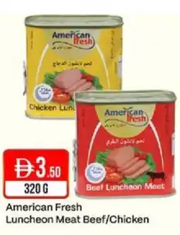 West Zone Supermarket American fresh Luncheon Meat Beef/Chicken offer