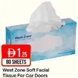 West Zone Supermarket West Zone Soft Facial Tissue For Car Doors offer