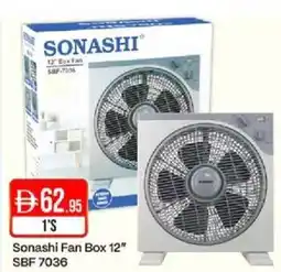 West Zone Supermarket Sonashi Fan Box SBF 7036 SBF-7036 offer