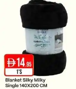 West Zone Supermarket Blanket Silky Milky Single offer