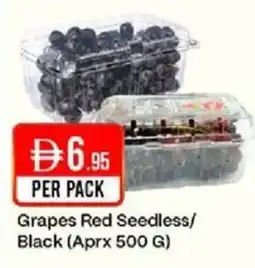 West Zone Supermarket Grapes Red Seedless/ Black offer