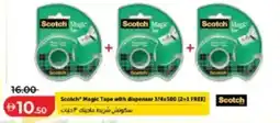 Lulu Hypermarket Scotch Magic Tape with dispenser offer