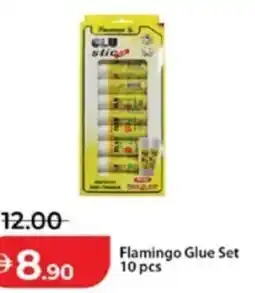 Lulu Hypermarket Flamingo glue set 10 pcs offer