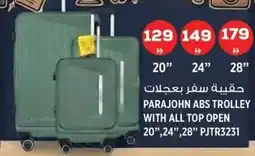 Hashim Hypermarket Parajohn ABS trolley with all top open PJTR3231 offer