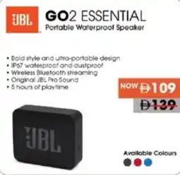 Lulu Hypermarket JBL GO2 ESSENTIAL Portable Waterproof Speaker offer