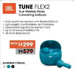 Lulu Hypermarket TUNE FLEX2 True Wireless Noise Cancelling Earbuds offer