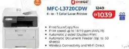 Lulu Hypermarket MFC-L3720CDW 4-in-1 Color Laser Printer offer
