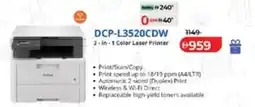 Lulu Hypermarket DCP-L3520CDW 3-in-1 Color Laser Printer offer
