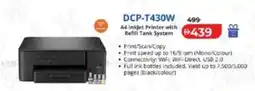 Lulu Hypermarket DCP-T430W A4 Inkjet Printer with Refill Tank System offer