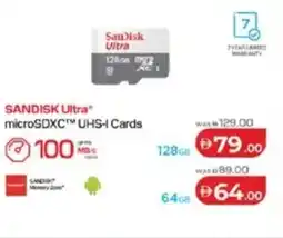 Lulu Hypermarket SANDISK Ultra microSDXC™ UHS-I Cards offer