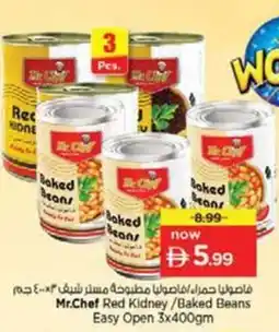 Nesto Mr.chef red kidney baked beans easy open offer