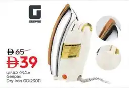 Nesto Geepas Dry Iron GD123011 offer
