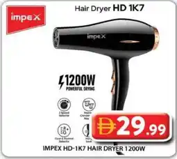 Grand Hyper Market Impex HD-1K7 Hair Dryer 1200W offer