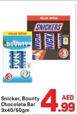 Day To Day Snicker, Bounty Chocolate Bar offer