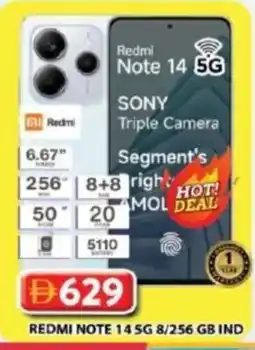Grand Mall Sharjah Redmi note 14 5g 8/256 gb ind offer