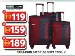 Grand Mall Sharjah Parajohn pjtr3198 soft trolly 28" offer