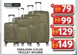 Grand Mall Sharjah Parajohn a plus trolley apo36b 32" offer