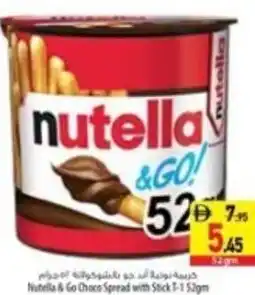 Safeer Market Nutella & go choco spread with stick offer