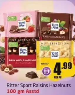 Delta Centre Ritter sport raisins hazelnuts asstd offer