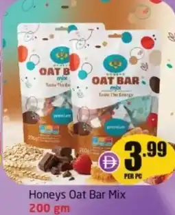 Delta Centre Honeys oat bar mix offer
