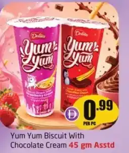 Delta Centre Yum yum biscuit with chocolate cream asstd offer
