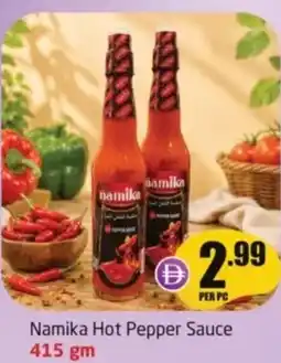 Delta Centre Namika hot pepper sauce offer