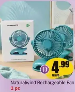 Delta Centre Naturalwind rechargeable fan 1 pc offer