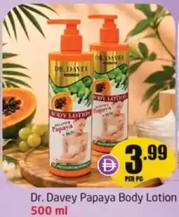 Delta Centre Dr. davey papaya body lotion offer