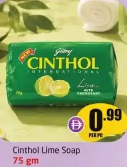 Delta Centre Cinthol lime soap offer