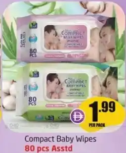 Delta Centre Compact baby wipes 80 pcs asstd offer