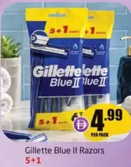 Delta Centre Gillette blue II razors 5+1 offer