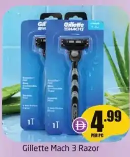 Delta Centre Gillette mach 3 razor offer