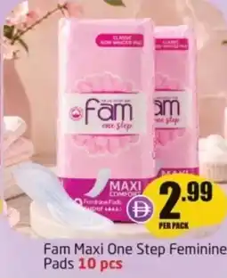Delta Centre Fam maxi one step feminine pads 10 pcs offer