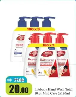RAK Coop Lifebuoy hand wash total 10 or mild care offer