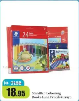 RAK Coop Staedtler Colouring Book+Luna Pencils+Crayn offer