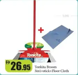 RAK Coop Tonkita Broom 3in1+stick+Floor Cloth offer