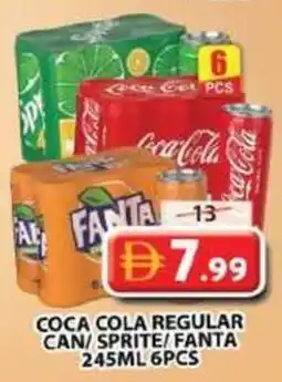 Grand Mall Sharjah Coca cola regular can/sprite/fanta 6pcs offer