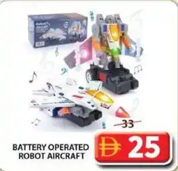 Grand Mall Sharjah Battery operated robot aircraft offer