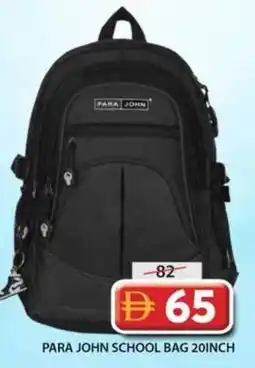 Grand Mall Sharjah Para john school bag 20inch offer