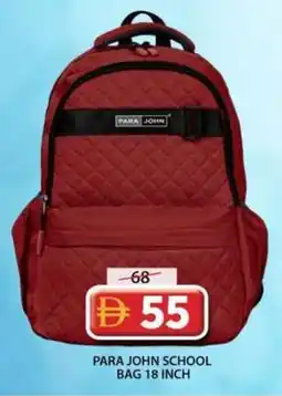 Grand Mall Sharjah Para john school bag 18 inch offer