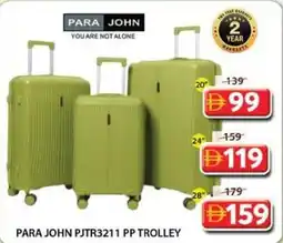 Grand Mall Sharjah Para john pjtr3211 pp trolley offer