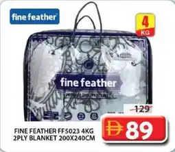 Grand Mall Sharjah Fine feather ff5023 2ply blanket offer