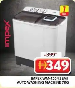 Grand Mall Sharjah Impex wm-4204 semi auto washing machine offer
