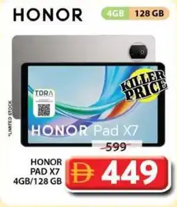 Grand Mall Sharjah Honor pad x7 4gb 128 gb offer