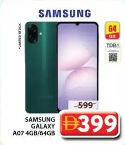 Grand Mall Sharjah Samsung galaxy a07 4gb/64gb offer
