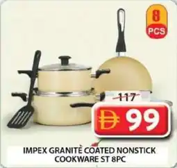 Grand Mall Sharjah Impex granite coated nonstick cookware st 8pc offer